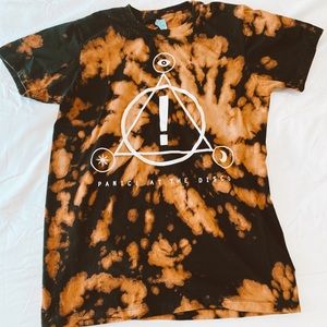 Bleach Tie-Dyed Panic! At The Disco Band T-Shirt